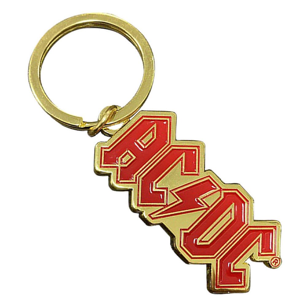 AC/DC エーシーディーシー (Back in Black 45周年 ) - Logo Gold / キーホルダー - PGS